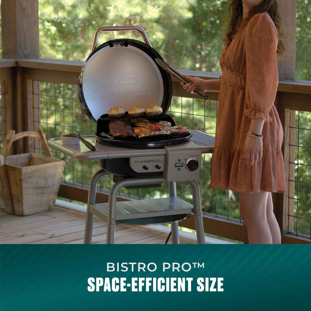 Char-Broil Bistro Pro™ Electric Grill + Charcoal Mode Black product view 10