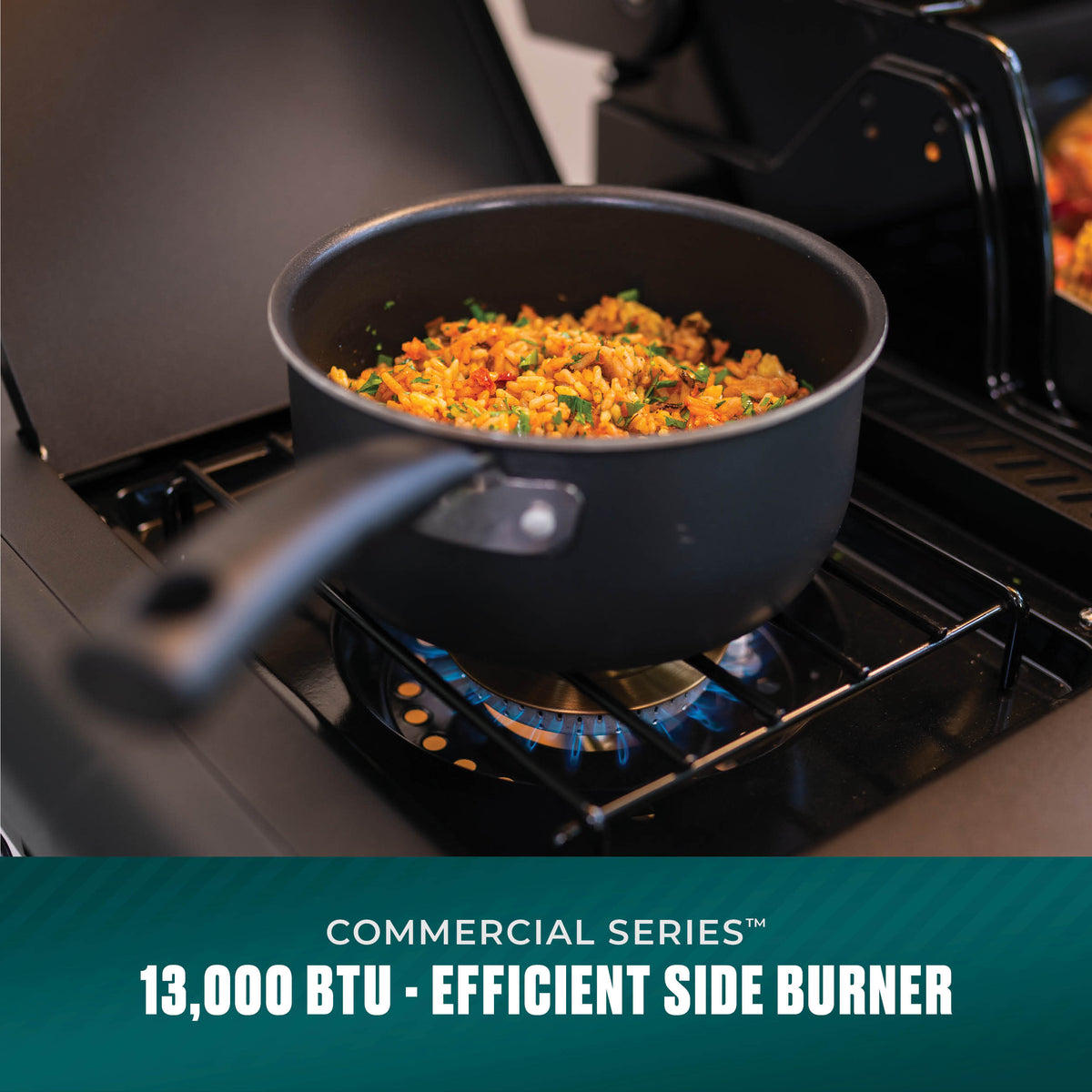 Char-Broil Commercial Series™ 4 Burner Gas Grill & Griddle (Black) product view 7