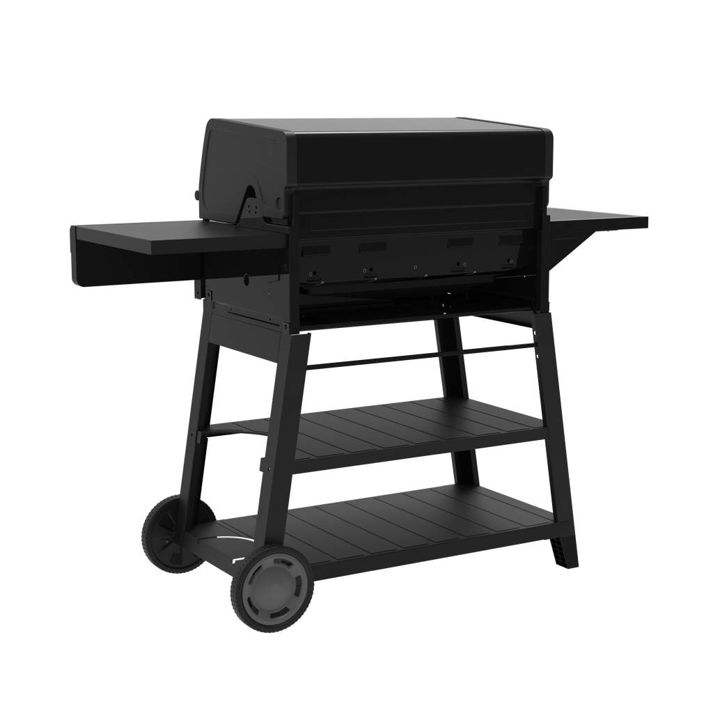 Char-Broil Performance Series™ FlavorMax™ 5 Burner Gas Grill Cart with Side Burner Blackout product view 3