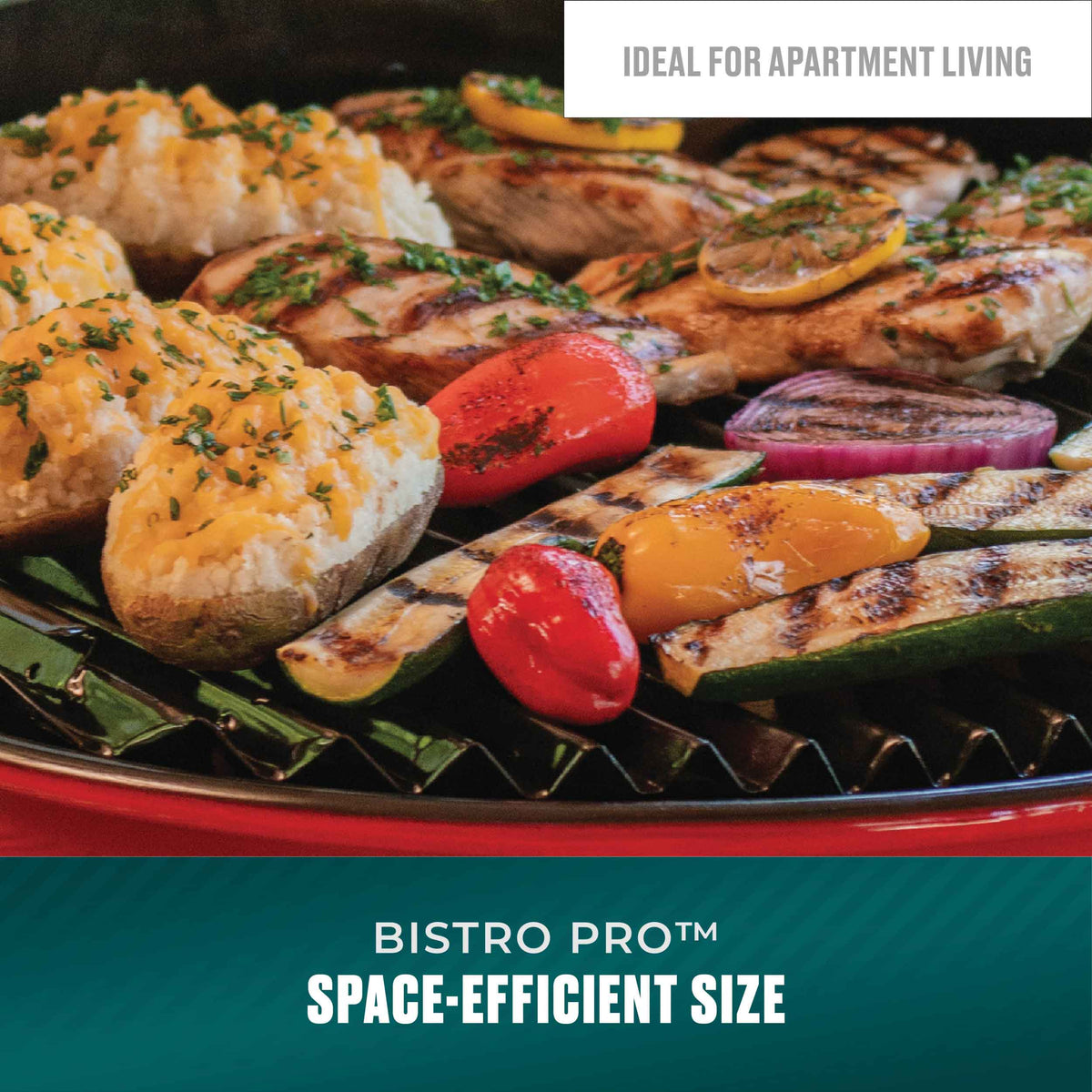 Char-Broil Bistro Pro™ Tabletop Electric Grill Red product view 4