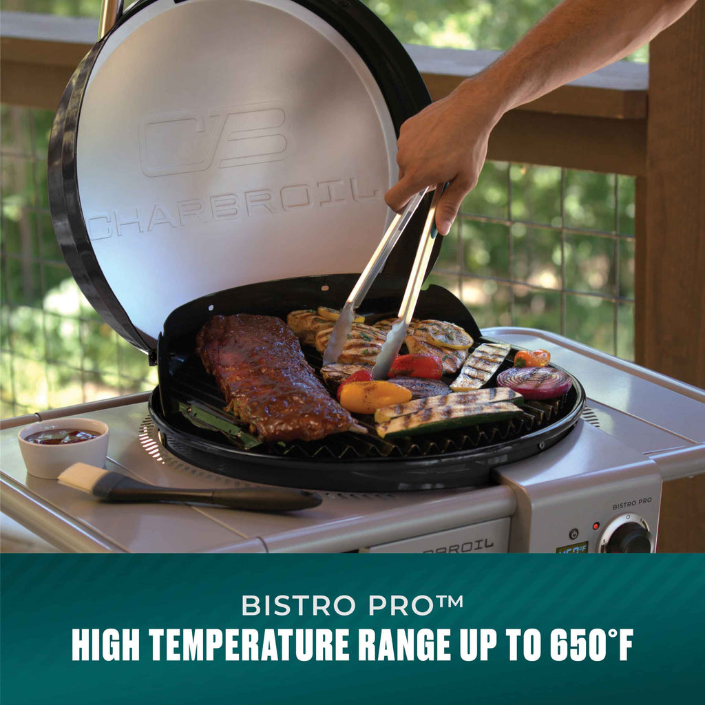 Char-Broil Bistro Pro™ Electric Grill + Charcoal Mode Black product view 7